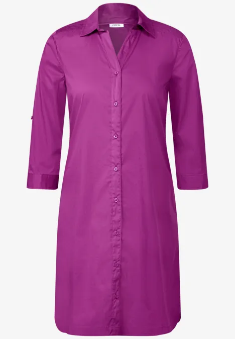 Kleid mit Smok-Detail anemone pink