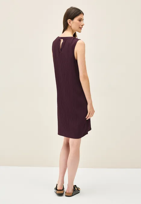 Ärmelloses Kleid mulberry red