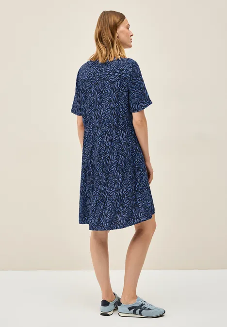 Kleid mit Volants urban navy blue