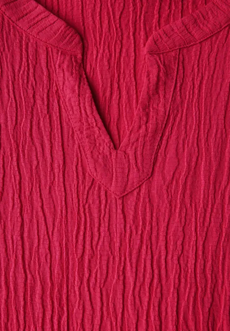 Seersucker-Kleid mit Volants glazed apple red