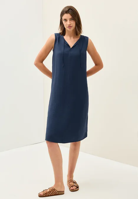 Kleid in Unifarbe urban navy blue