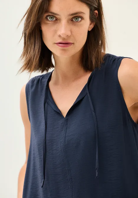 Kleid in Unifarbe urban navy blue