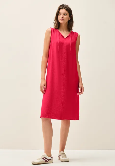 Kleid in Unifarbe glazed apple red