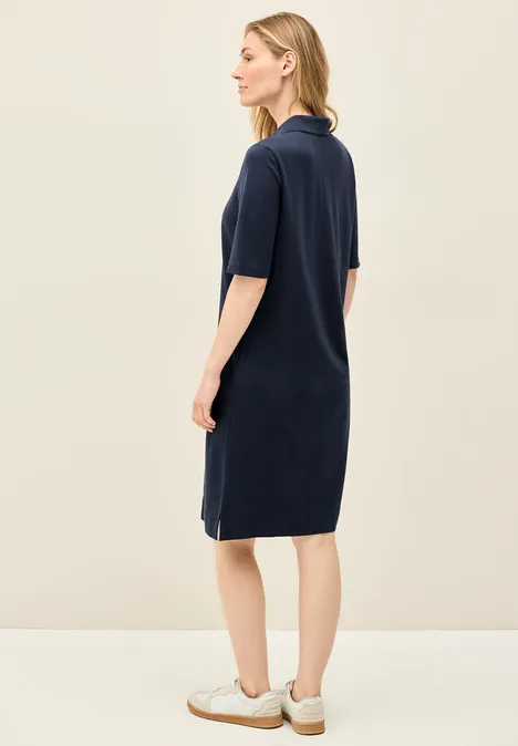 Piqué Polo-Kleid urban navy blue