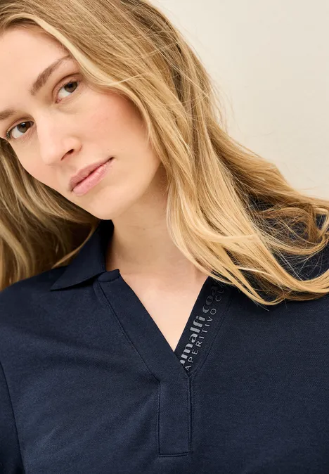 Piqué Polo-Kleid urban navy blue