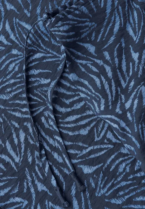 Gemustertes Strukturkleid urban navy blue