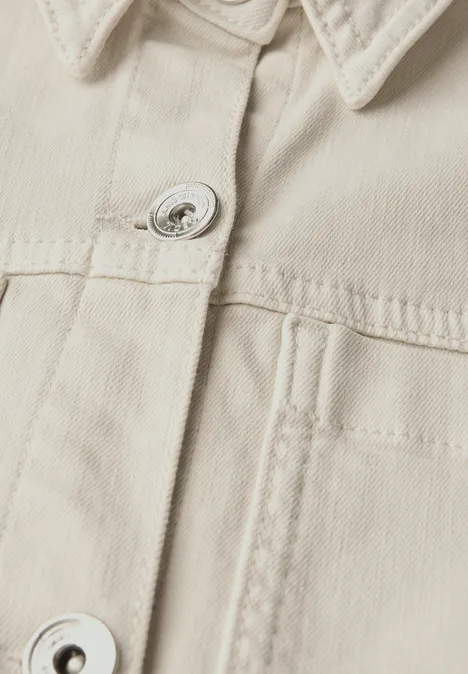 Colored Denim Blusenkleid light beige