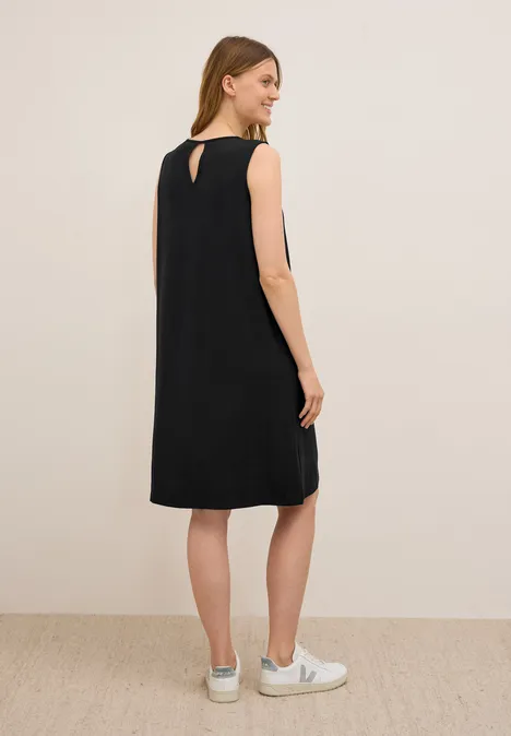 Ärmelloses Jersey-Kleid Black