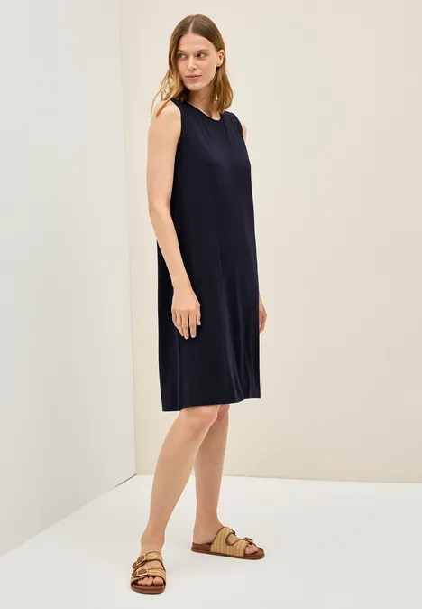 Ärmelloses Jersey-Kleid urban dark blue