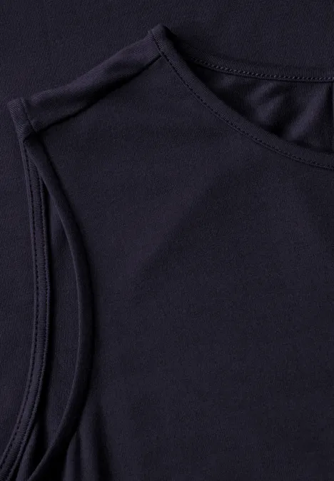 Ärmelloses Jersey-Kleid urban dark blue