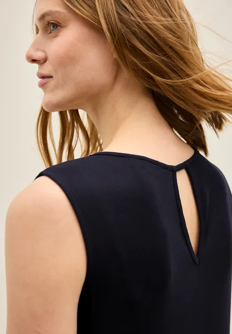 Ärmelloses Jersey-Kleid urban dark blue
