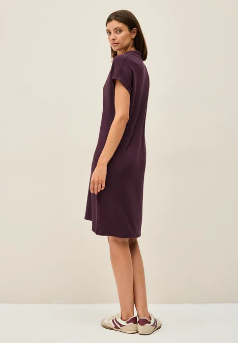 Sommerliches Strick-Kleid mulberry red