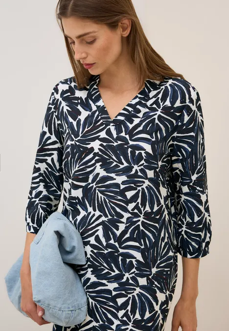 Gemustertes Sommerkleid urban dark blue