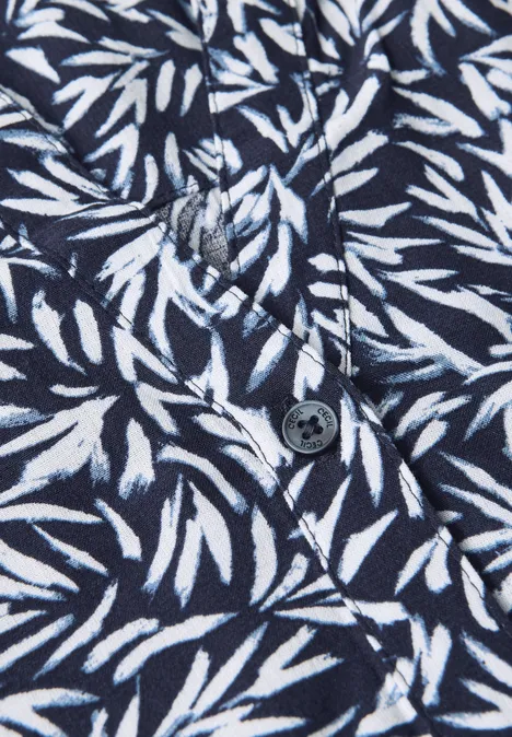 Gemustertes Strukturkleid urban dark blue