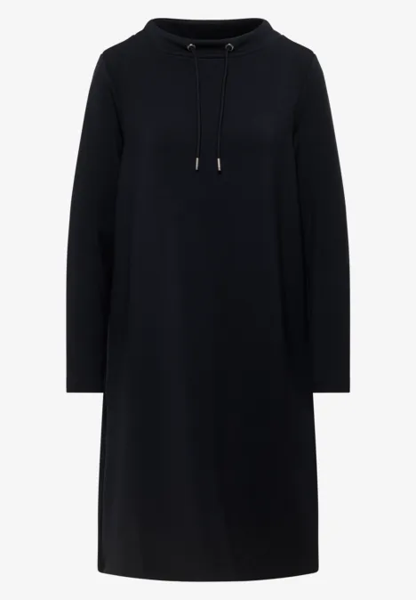 Cupro Touch Kleid urban dark blue