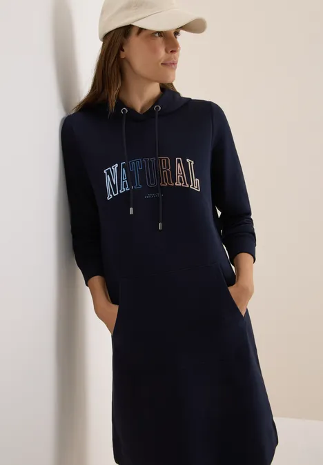 Sweatkleid mit Kapuze urban dark blue