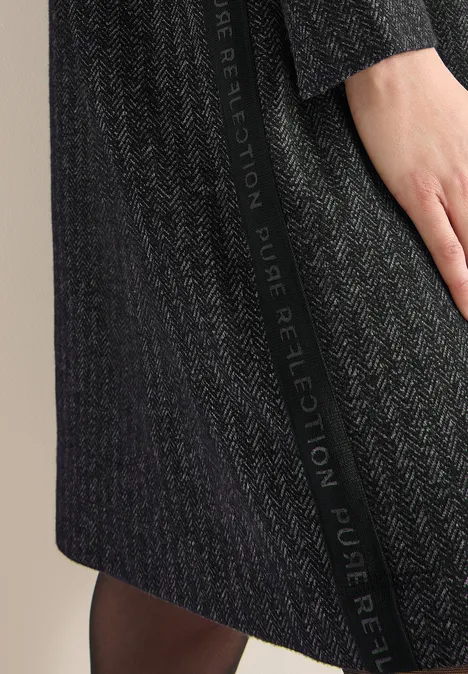 Robe structurée Two-Tone Black Robe structurée Two-Tone Black