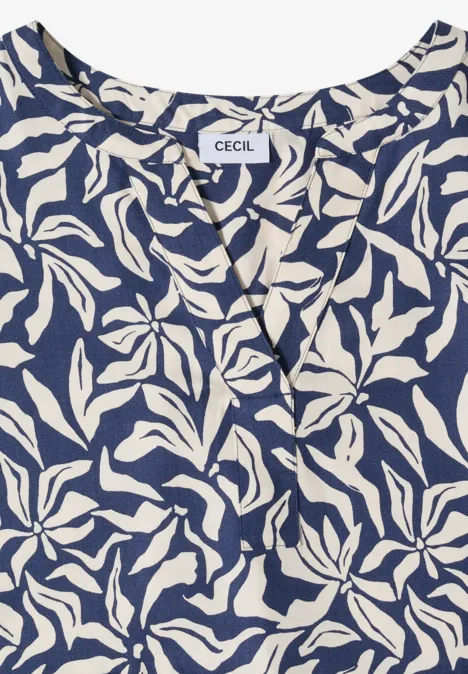 Knielange jurk met volants sporty denim blue Knielange jurk met volants sporty denim blue