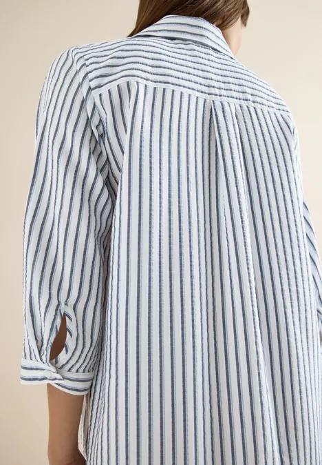 Robe à rayures, longueur genou sporty denim blue