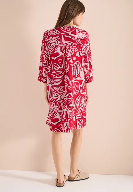Robe longueur genou avec motif graphique glazed apple red