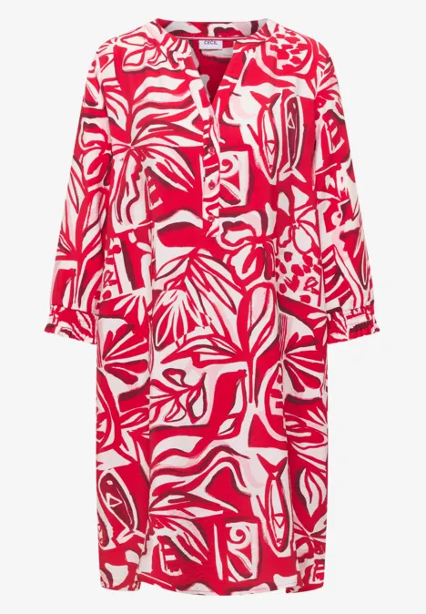 Robe longueur genou avec motif graphique glazed apple red
