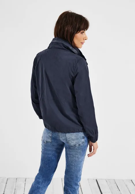 Kurze Jacke mit Taschen navy blue