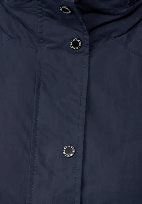 Kurze Jacke mit Taschen navy blue