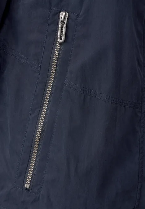 Kurze Jacke mit Taschen navy blue