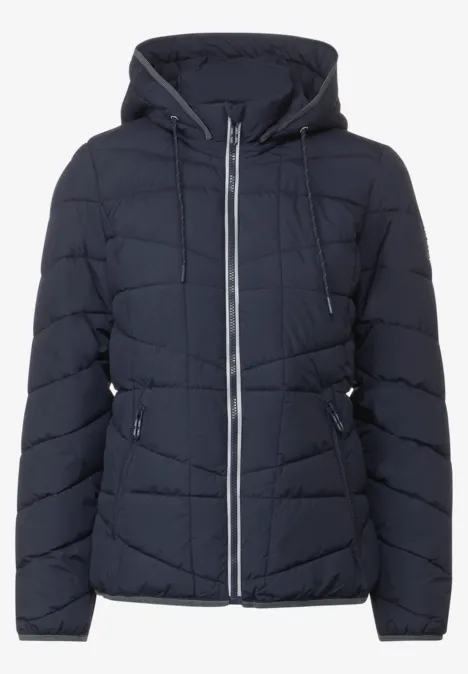 Sportieve, gewatteerde jas deep blue