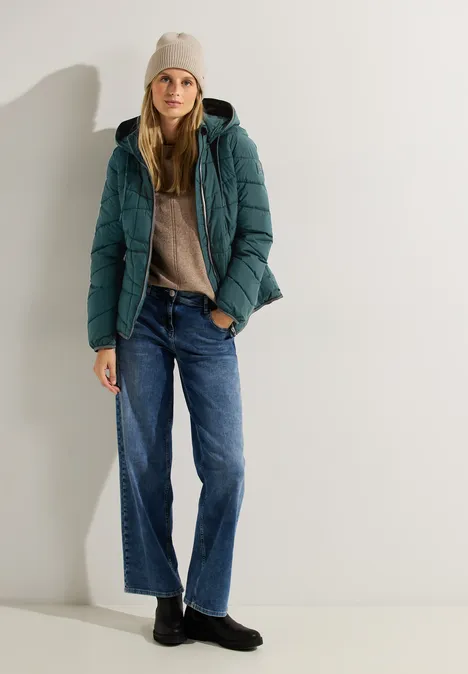 Winterjacke night forest green