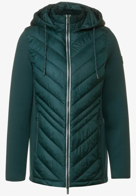 Article_Veste tissu scuba mélangé night forest green