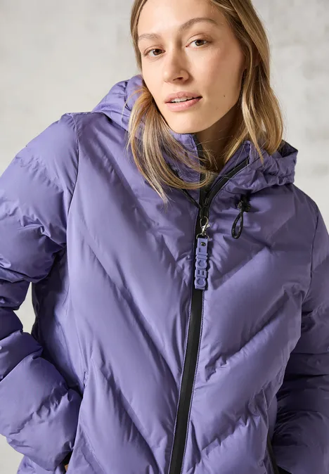 Gefütterte Jacke stormy violet
