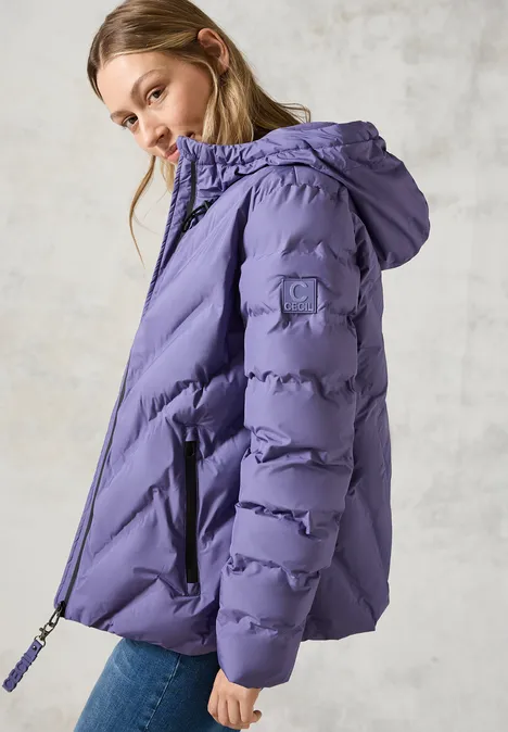 Gefütterte Jacke stormy violet