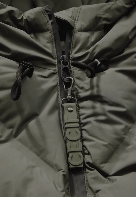 Gefütterte Jacke golden khaki