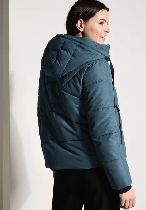 Gefütterte Steppjacke dull teal blue