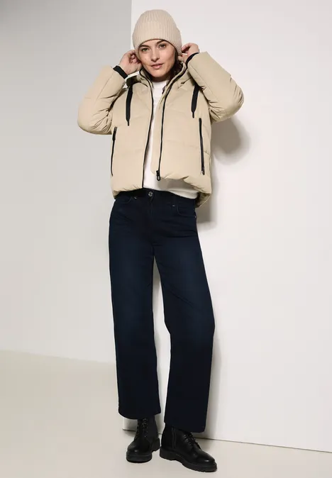 Gefütterte Steppjacke creamy almond beige