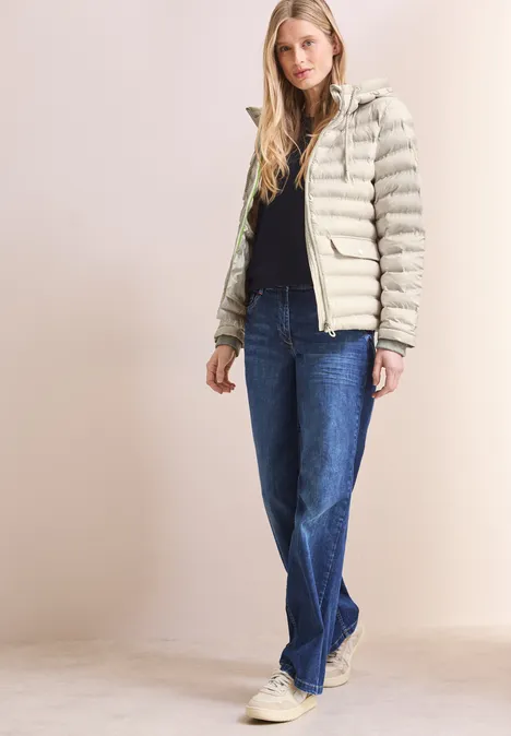 Leichte Übergangsjacke beige meringues