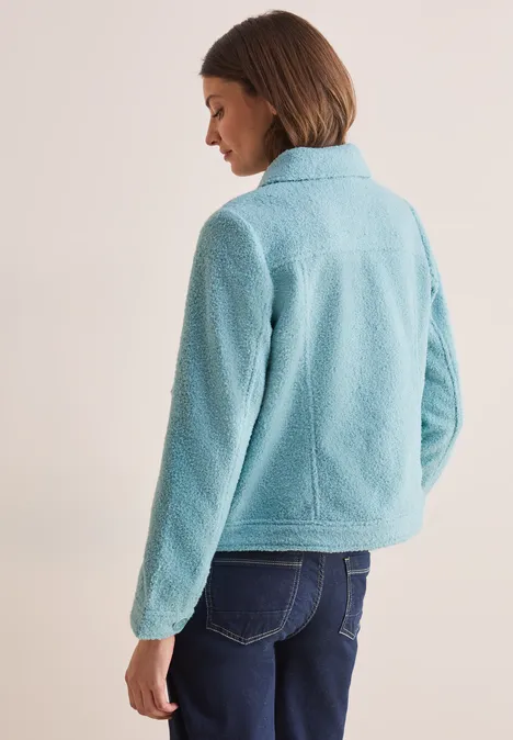 Jacke in Woll-Optik strong mint