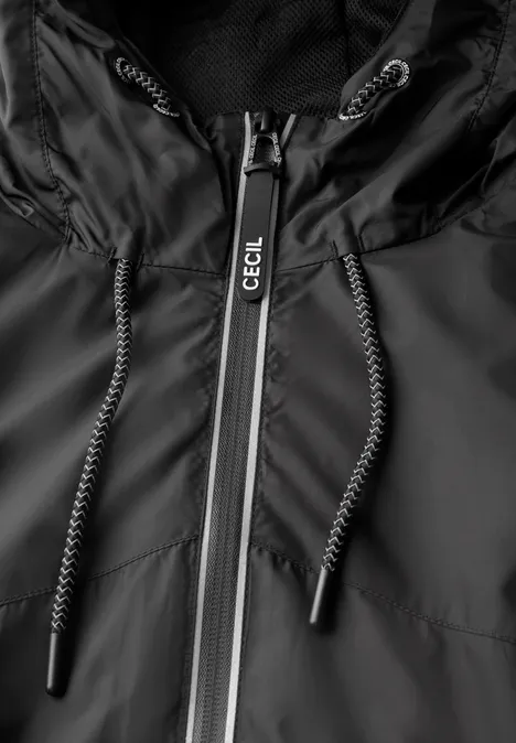 Windbreaker mit Taschen Black