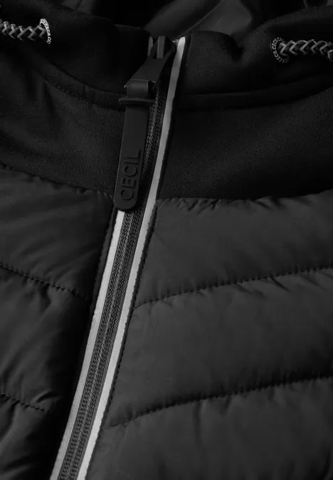 Scuba-jack met capuchon Black