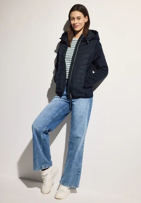 Scuba-jack met capuchon dark navy blue