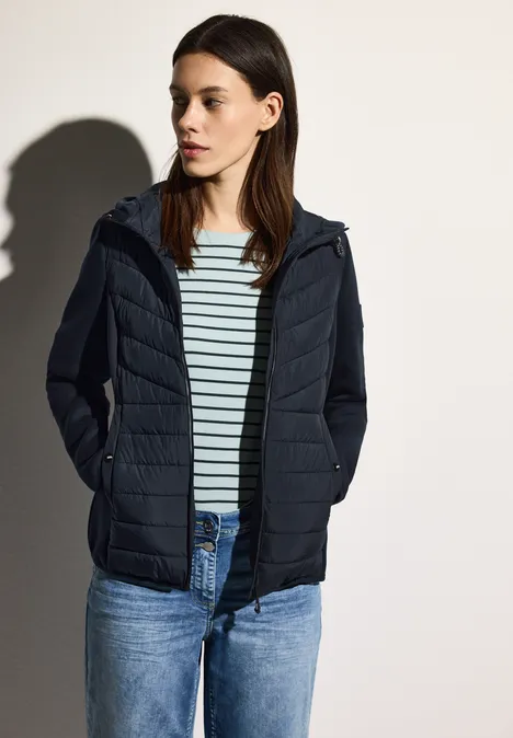 Scuba-jack met capuchon dark navy blue
