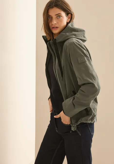 Kurze Jacke earthy khaki