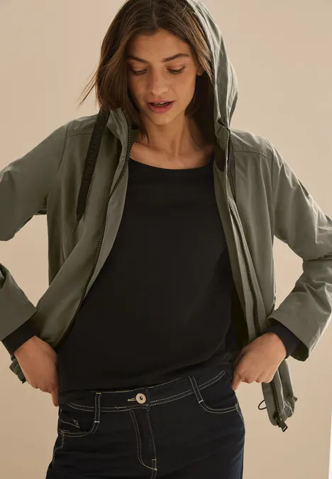 Kurze Jacke earthy khaki