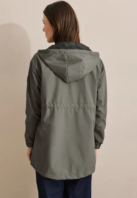 Jacke mit Kapuze earthy khaki
