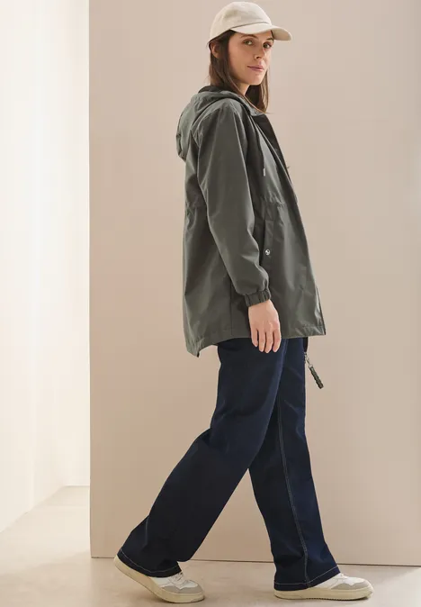 Jacke mit Kapuze earthy khaki