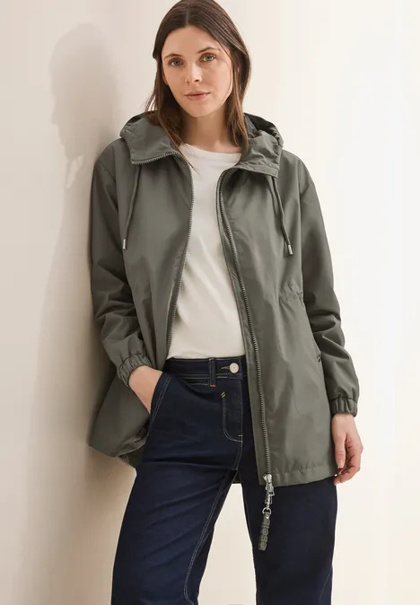 Jacke mit Kapuze earthy khaki
