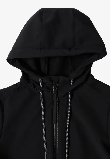 Midi softshell jas Black