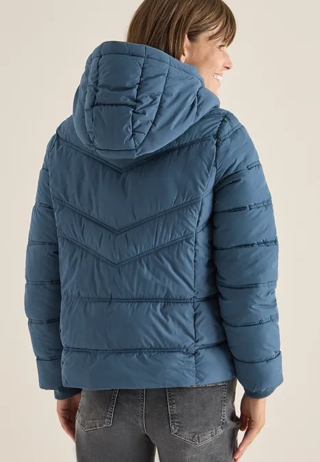 Steppjacke mit Kapuze moonstone blue