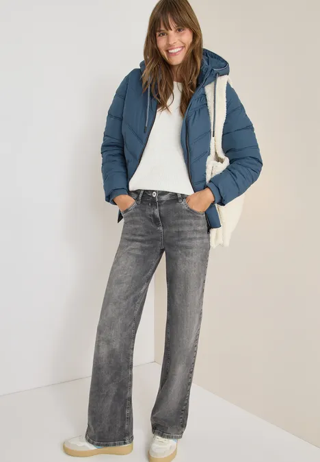 Steppjacke mit Kapuze moonstone blue